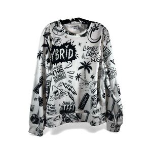 Hybrid Legacy  Crewneck Sweatshirt Men’s Large All Over Print Performance Method